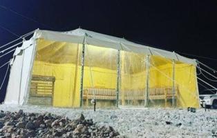 إعلان عن تفصيل نايلون شفاف امامي للخيام البر