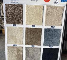 إعلان عن جميع انواع المفروشات السجاد والقطع الجاهزه والباركيه والستائر