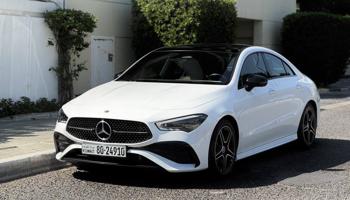 إعلان عن مرسيدس CLA200 Kit AMG موديل 2024 عداد 52 الدرجة الأولى صبغ وكالة الملا