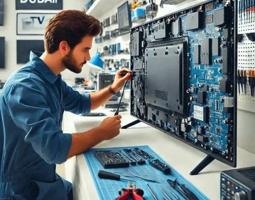 إعلان عن تصليح تلفزيونات سوفتويربرمجة عدا المكسورة