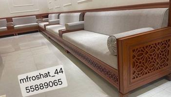 إعلان عن تفصال وتنجيد ديوانيات خشب اطقم ستائر خام ورول مساند ومطارح اسفنج