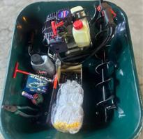 إعلان عن للايجار حفارة ركايز مع عدة نصب المخيم كامله