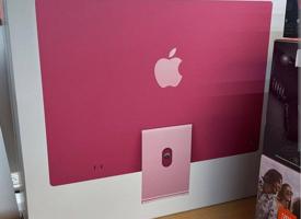 إعلان عن للبيعIMac Pro 24 inch M4/256SSD/16GB ram جديد مصكر كرتون لون وردي
