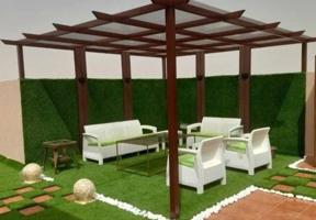 إعلان عن حداد مظلات وتنسيق حدائق