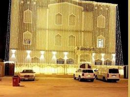 إعلان عن تأجير زينة افراح وطاولات وزينه منازل تسكير حفلات