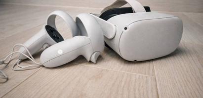 إعلان عن Pick up for today Meta Quest 2 VR Headset – Full Set with Controllers,