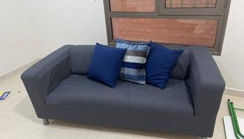 إعلان عن Ikea sofa, excellent condition, 2 seat, grey color, cover is removabe