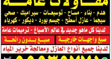 إعلان عن جميع انواع العازل ومعالجه خرير المياه مع كفاله