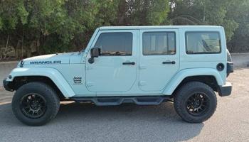 إعلان عن رانجلر سبورت لون رمادي سيارة نظيفة ولله الحمد