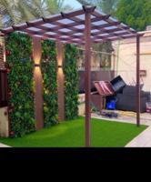 إعلان عن تنسيق حدائق داخليه وعامه وتركيب التيل الصناعي والسور التركى وشبكات الر