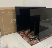 إعلان عن للبيع تلفزيونات مستعملة وجديدة سمارت 2025 نظيفة توصيل 24 ساعه