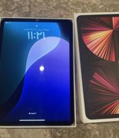 إعلان عن ايباد برو m3 11   بطاريه 88 استخدام سنه وشهور نضيف جدا مافيه ولا كسره