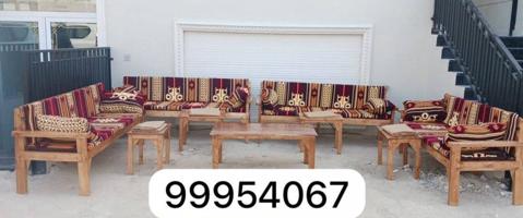 إعلان عن كراسي خشب حديد ،حديد ملبس خشب طرابيل