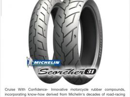 إعلان عن للبيع: إطارات Michelin Scorcher 31 – جديدة