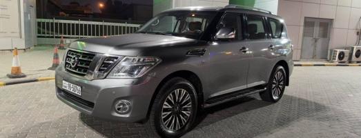 إعلان عن باترول بلاتينيوم ستي 2016 درجة اولى لون رمادي 8 سلندر