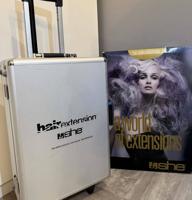 إعلان عن جهاز توكيب الشعر بالكيراتين