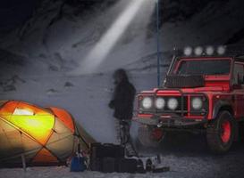 إعلان عن مصباح تخييم تلسكوبي
 Telescopic Camping Lamp