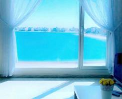 إعلان عن للإيجار شقه كبيره   مطله علي الخور مباشرة