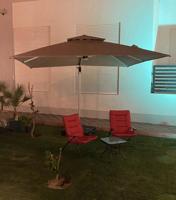 إعلان عن مظلة للحديقة