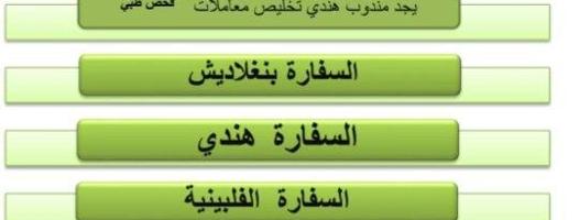 إعلان عن يوجد مندوب تخليص السفارة