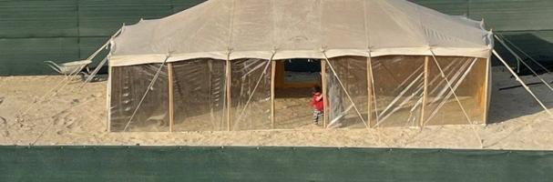 إعلان عن للبيع  خيمة باكستانية 3 طباقات 5/8واجهه شفاف يوجدرواق الامام الاصلي لو