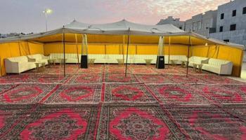إعلان عن تأجير خيمه وكراسي وكنفات وجميع مستلزمات الفراح الخليج
