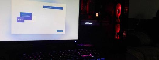 إعلان عن سيت اب كامل معا شاشة كرت 3060ti RTX   كل اغراضه وياه