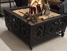 إعلان عن دوه فحم وحطب راهيه تفصال خاص قياس متر بمتر ارتفاع 48 سم نقشه سدو ليزر