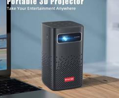 إعلان عن بروجيكتور جهاز عرض سينمائي منزلي LED ذكي أندرويد  1080 3D BYINTEK P20