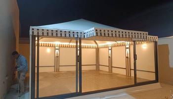 إعلان عن تفصيل  ديوانيات وخيم