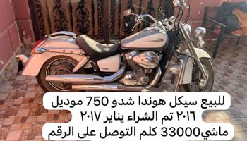 إعلان عن للبيع سيكل هوندا شدو 750 موديل ٢٠١٦  ماشي33000 كل التواصل