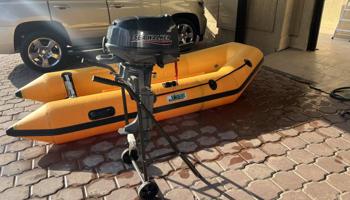 إعلان عن دنقي 10 قدم مع ماكينة 6 حصان