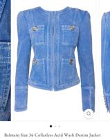 إعلان عن Jacket original balmain used once