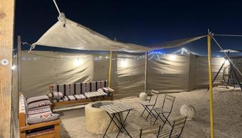 إعلان عن للايجار مخيمات بالصبيه بعد الجسر الاول يمين مقابل المنصه