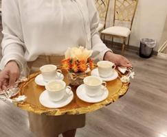 إعلان عن لدينا جميع خدمات المناسبات قهوجيه شاي وقهوة وعصاير حريمي ورجالي بركن